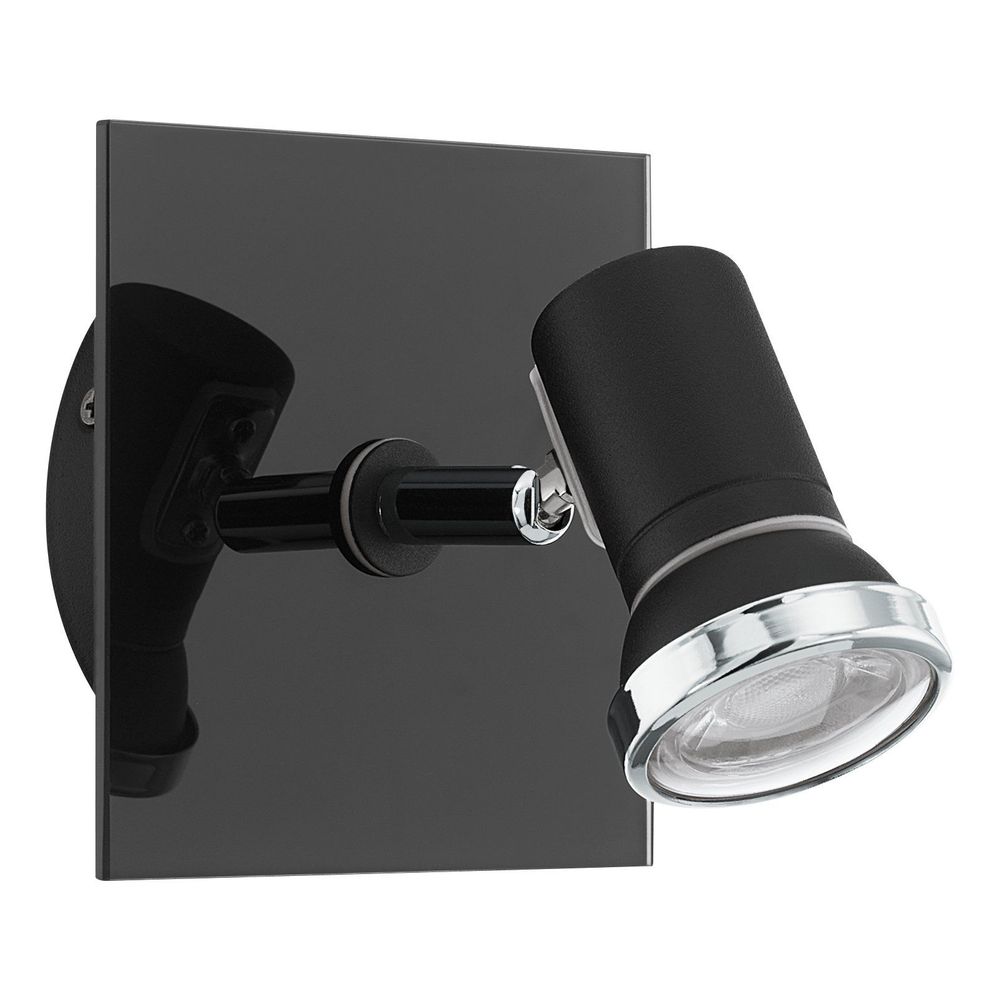 Eglo Tamara 1 reflektor/1, led, gu10, 3,3w, 240lm, ip44, krom/crna  slika 1