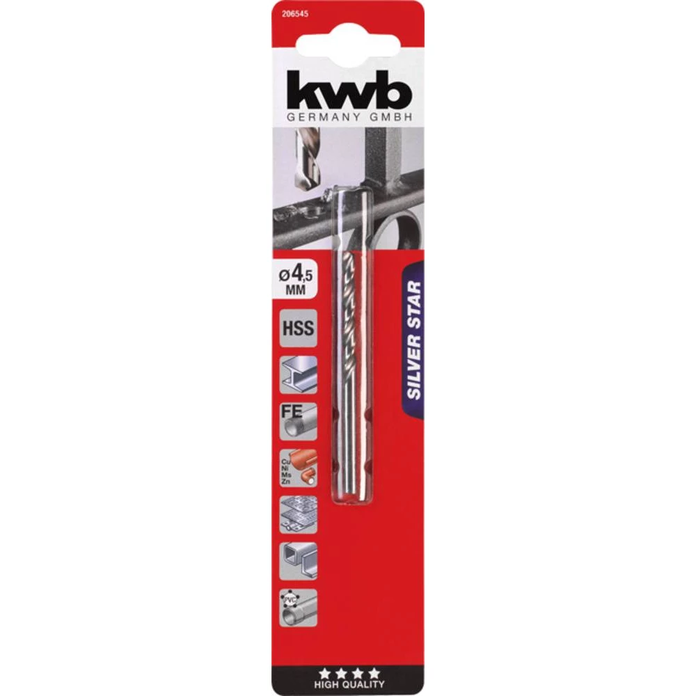 KWB Silver Star Borer za metal 4,5 mm, SB slika 2