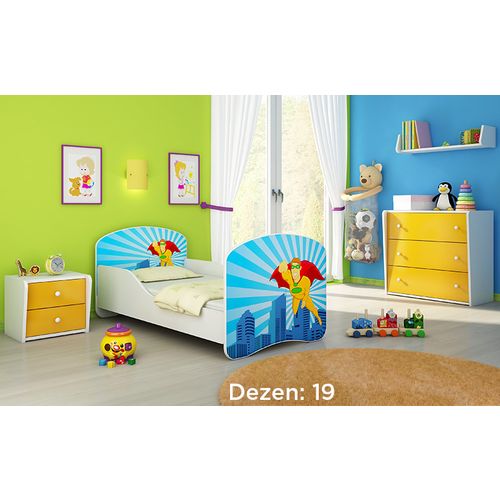 Deciji krevet ACMA I 140x70 + dusek 6 cm19 slika 1