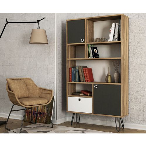 Karamel - Walnut, Anthracite Walnut
Anthracite
White Bookshelf slika 3