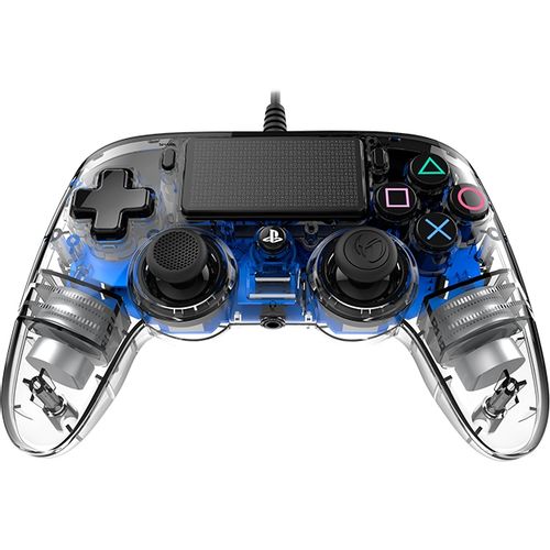NACON kontroler za PS4, žičani, osvjetljeni, kompaktni, plavi slika 3