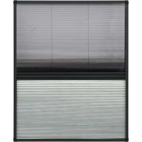 Nabrani zaslon protiv insekata za prozore aluminijski 80x100 cm slika 3