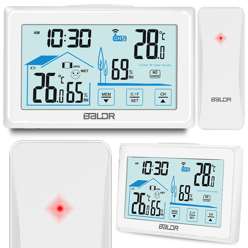 BD-910 bijela meteorološka stanica s zaslonom slika 1