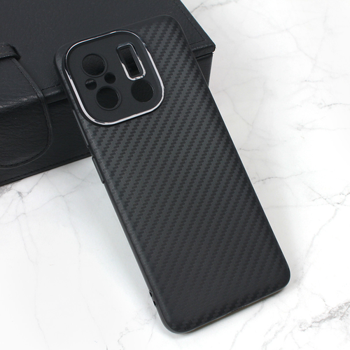 Maska Carbon Stripe za Xiaomi Redmi 12C crna slika 1