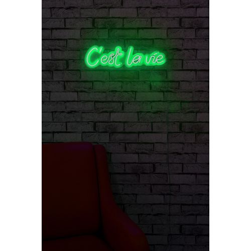 Wallity Ukrasna plastična LED rasvjeta, C'est La Vie - Green slika 12