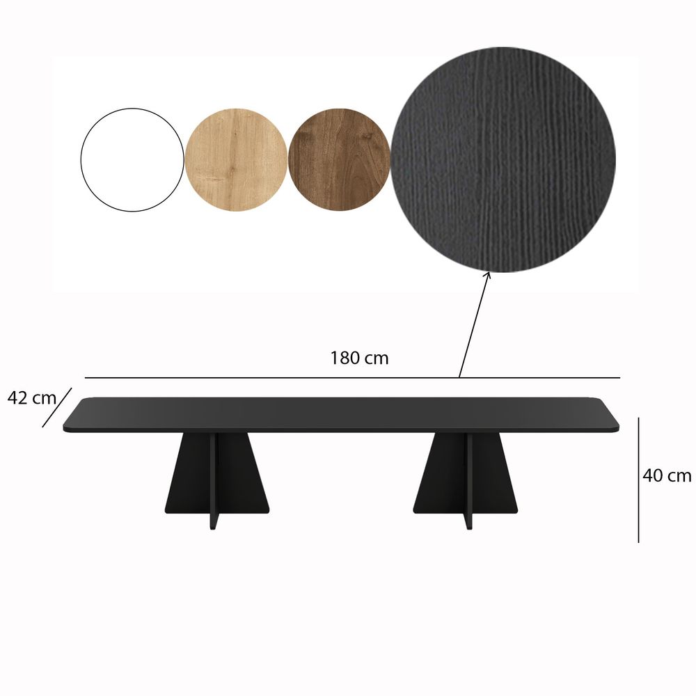 Set klub stolova Mushroom - Black Black slika 6