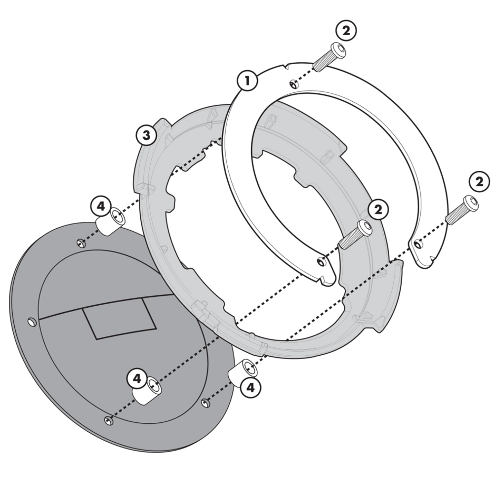 Givi tanklock nosač za motocikl - Givi BF34 tanklock slika 1
