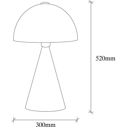 Opviq Stolna lampa DODO 5052, bijela, metal, 30 x 30 cm, visina 52 cm, duljina kabla 200 cm, E27 40 W, Dodo - 5052 slika 3