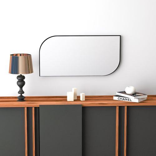 Lume - Black Black Decorative Chipboard Mirror slika 2