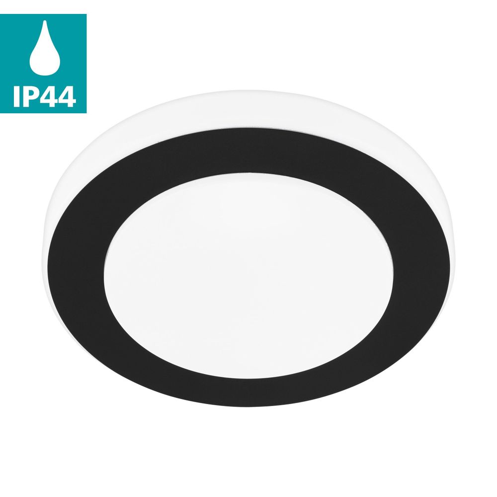 Eglo Carpi zidna/stropna LED lampa, 11W, 950lm, IP44, promjer 300mm, crna/bijela/čelik/plastika slika 4