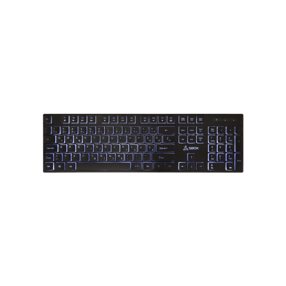 SBOX Tastatura K-22 / HR, crna slika 1