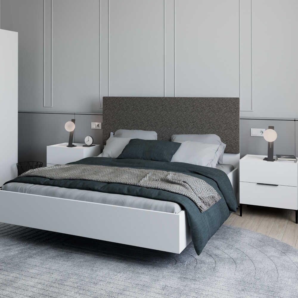 Kmd-1720-Dd-1 Bijela Noćna Komoda slika 4