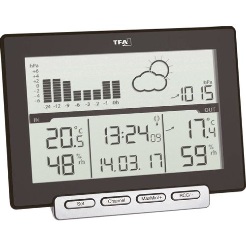 TFA Dostmann Meteo Sens 35.1139.01 bežična vremenska stanica Predviđanje za 12 do 24 sata slika 2