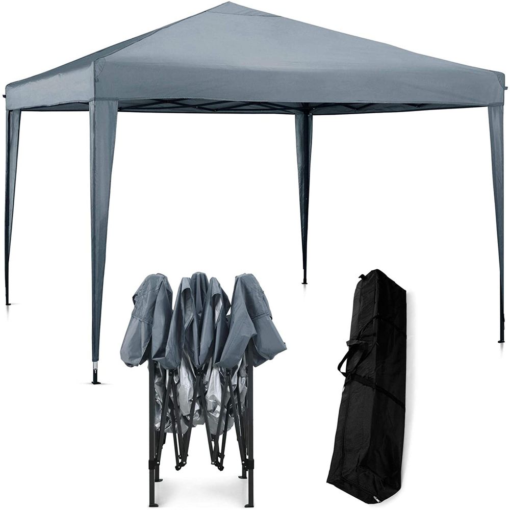 VonHaus Pop-up Paviljon 3x3m Sivi slika 1