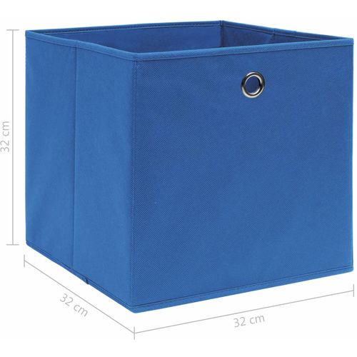 Kutije za pohranu 10 kom plave 32 x 32 x 32 cm od tkanine slika 7