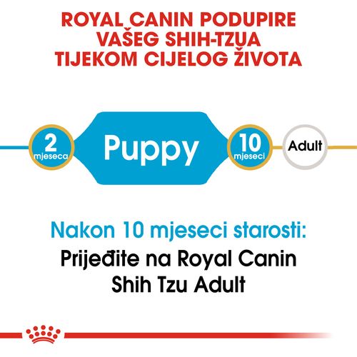 ROYAL CANIN BHN Shih Tzu PUPPY, potpuna hrana za pse, posebno za štence pasmine ši-cu u dobi do 10 mjeseci, 500 g slika 8