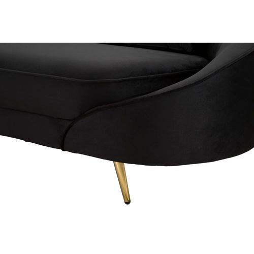 Mauro Ferretti Trosjed OSLO BLACK 185x84x68 cm slika 9