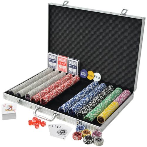 Set za Poker s 1000 Laserskih Žetona Aluminijum slika 7