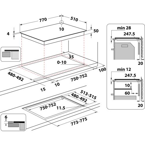 Whirlpool WL S3777 NE Indukciona ugradna ploča, Širina 77 cm slika 12