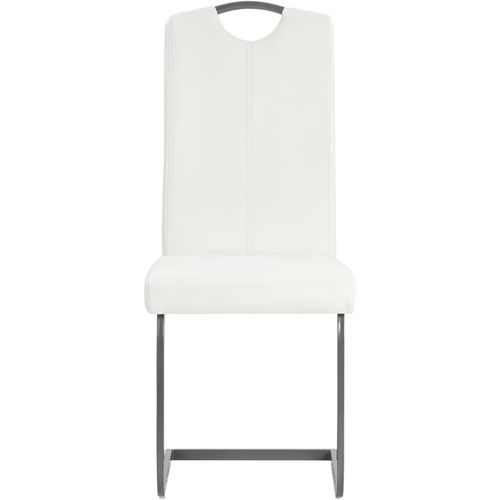 Konzolne blagovaonske stolice od umjetne kože 6 kom bijele slika 27