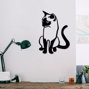 Cat 2 Metal Decor Black Decorative Metal Wall Accessory