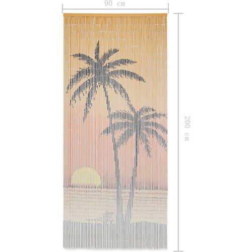 Zavjesa za vrata protiv insekata od bambusa 90 x 200 cm slika 5