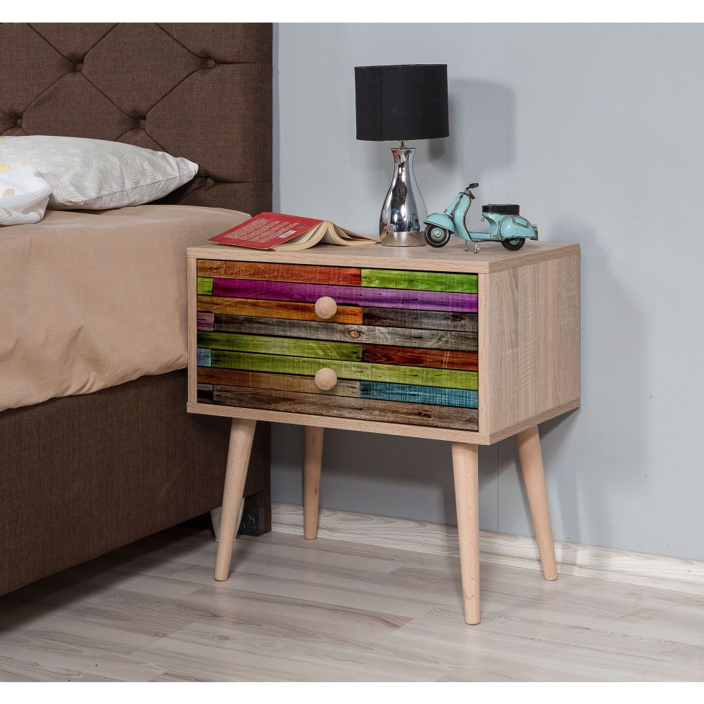 Noćni ormarić Two - 726 Sonoma Oak slika 1