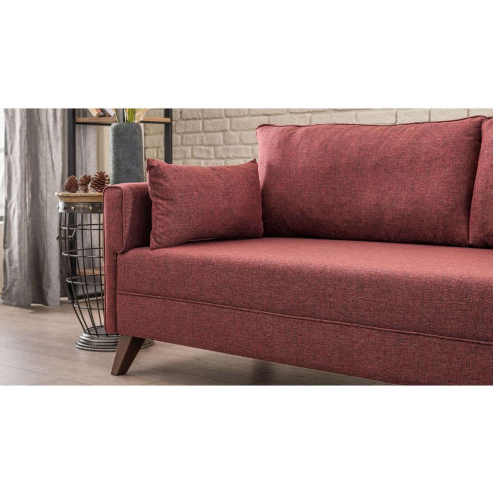 Bella Ugaona Sofa Desna - Grimizno Crvena slika 4