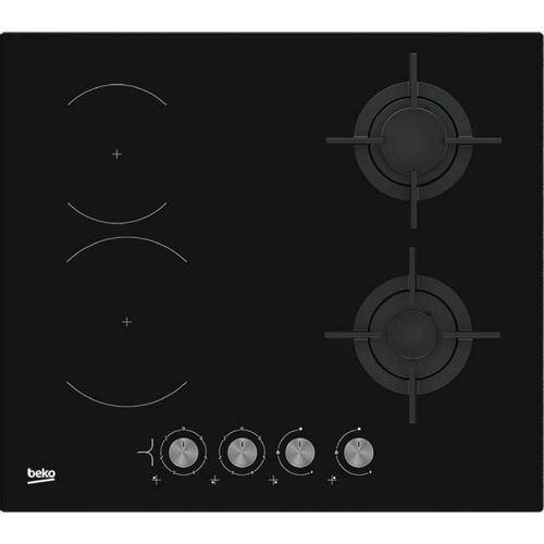 Beko HILM 64222 S Ugradna kombinovana  ploča za kuvanje, Širina 60 cm, Crna slika 2