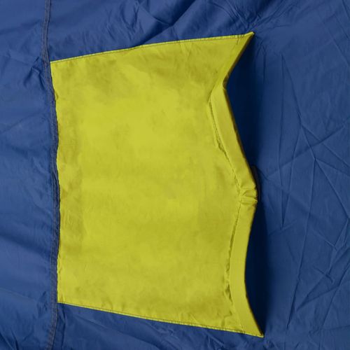 Šator za kampiranje od tkanine za 9 osoba plavo-žuti slika 30