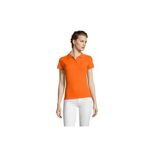 PEOPLE ženska polo majica sa kratkim rukavima - Narandžasta, L 