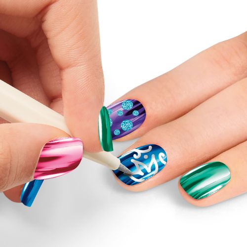 CRAZART set uređivanje noktiju Nail Art Metalic Rainbow 65540 slika 3