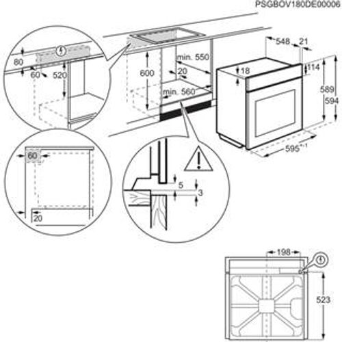 Electrolux ugradbena pećnica EOH2H00X  slika 8