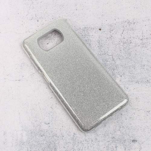 Maska Crystal Dust za Xiaomi Poco X3/X3 Pro/X3 NFC srebrna slika 1