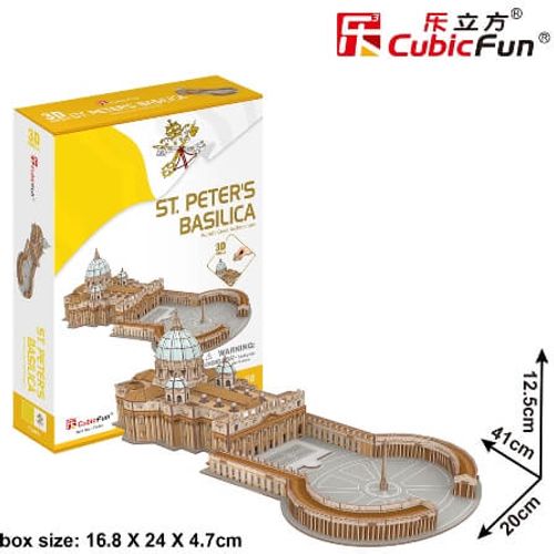 Cubicfun 3D puzle Bazilika sv. Petra slika 4