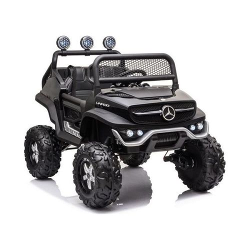 BBO Auto Na Akumulator (12V) Jl-199 Mercedes-Benz Unimog - Black (Poseduje Daljinski Upravljač) slika 1