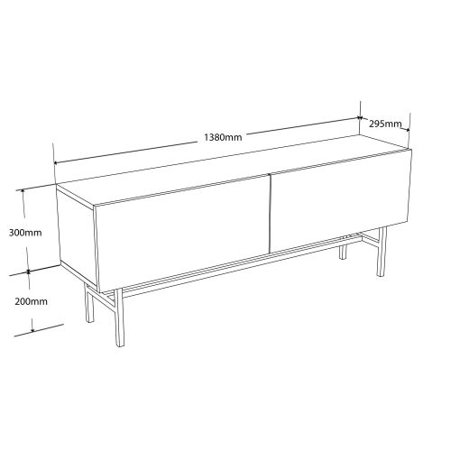 Felix 4000 Black TV Stand slika 7