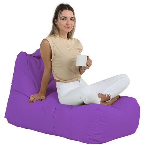 Atelier Del Sofa Vreća za sjedenje, Trendy Comfort Bed Pouf - Purple slika 7