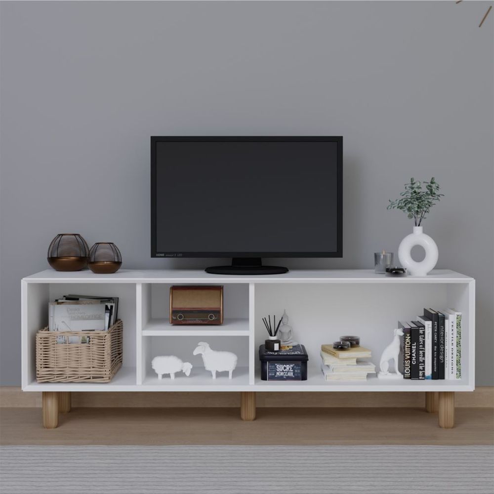 TV Stalak Bohemian 1600-70, bijele boje slika 3