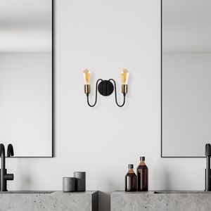 Firat - 11521 Crna Antikna Zidna Lampa