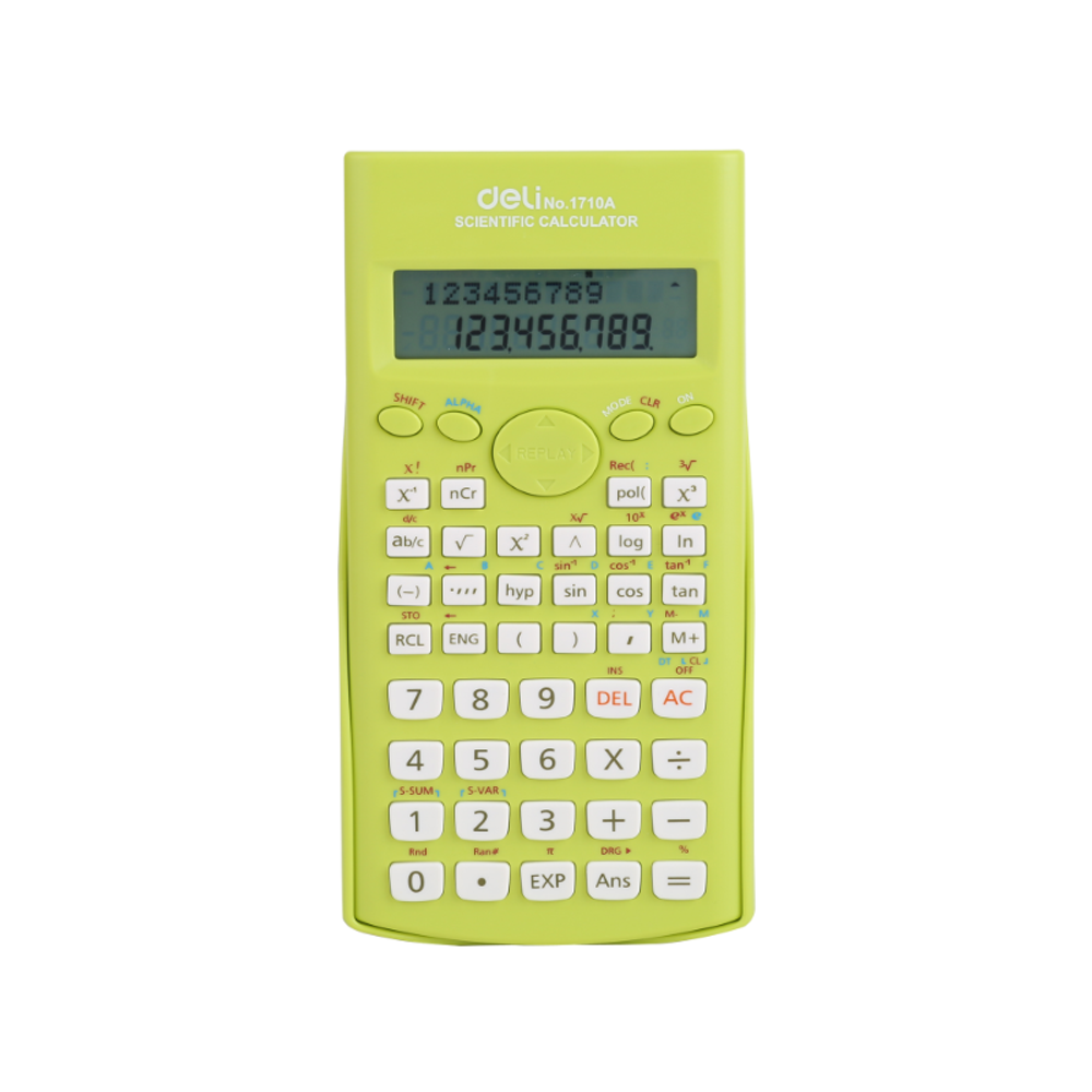 KALKULATOR MATEMATIČKI DELI ZELENI E1710A slika 1