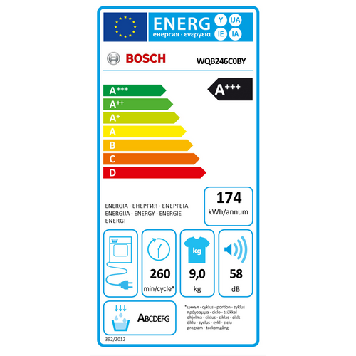 Bosch sušilica rublja WQB246C0BY slika 11