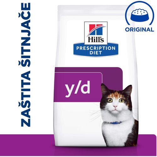 Hill's Prescription Diet y/d Thyroid Care Hrana za Mačke, 1,5 kg slika 1