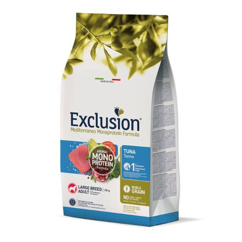 Exclusion Mediterraneo Monoprotein Formula Adult Large, potpuna hrana za pse velikih pasmina, tuna, 12 kg slika 1