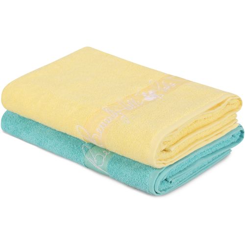 Colourful Cotton Set ručnika za kupanje (2 komada) 409 - Petrol Blue, Yellow slika 1