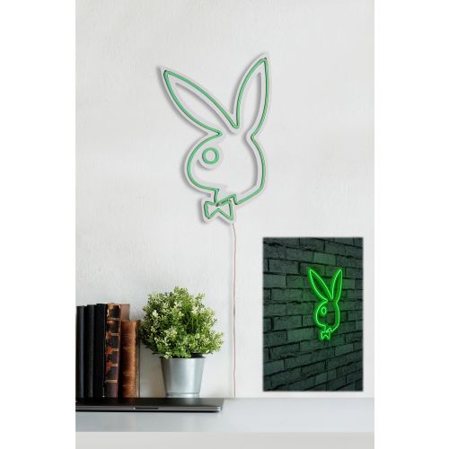 Wallity Ukrasna plastična LED rasvjeta, Playboy - Green slika 13