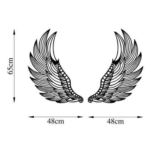 Wallity Metalna zidna dekoracija, Angel Wings - 525 slika 5