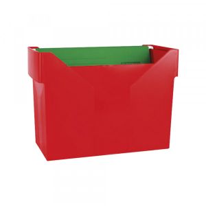 Kutija za viseće fascikle DONAU 33-V+5 visećih fascikla crvena