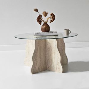 Kafa stol Butterfly – boje: travertin, proziran