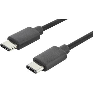 Digitus USB kabel USB 2.0 USB-C® utikač, USB-C® utikač 1.00 m crna  AK-300138-010-S